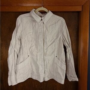 Blue Willi's Light Tan Linen Utility Jacket